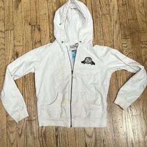 L.A.M.B. White Zip Hoodie FLAWED :-(